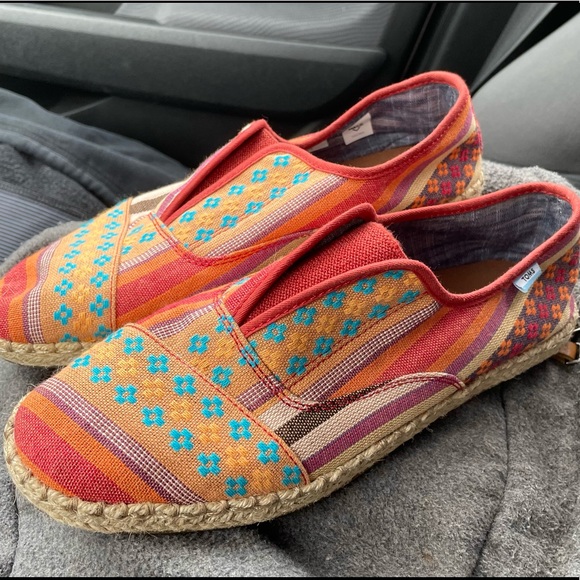 Toms Shoes Toms Size 65 Espadrille Slip On Shoes Autumn Fall
